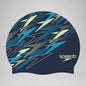 Gorro Natación Speedo Silicona Print Adulto Azul Mmsorts Azul Marino Geométrico Único