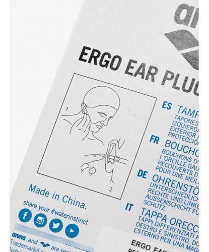 Tapones De Oído De Natación Arena Ergo Earplug