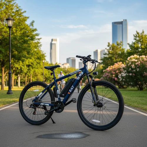Bicicleta Eléctrica Ray Rodado 29 K'nex Azul Oscuro