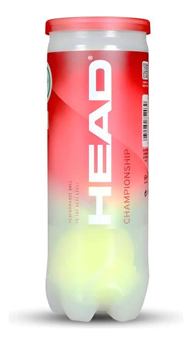 Tubo X3 Pelotas Head Championship Tenis Padel Mmsports Amarillo