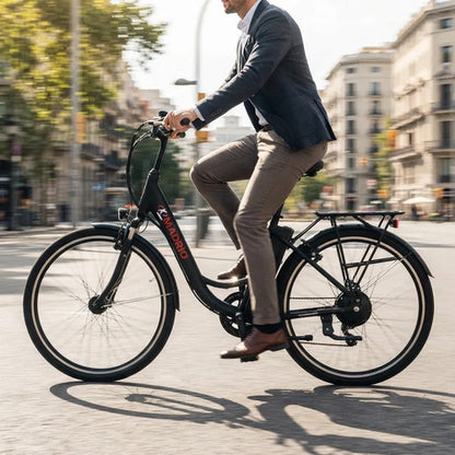 Bicicleta Electrica Bici Modelo Madrid Rodado 26x1.95 250w Negro M