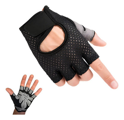 Guantes Pesas Entrenamiento Musculación Y Fitness Rhino Negro Xl Liso