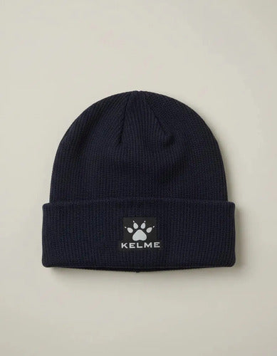 Gorro De Lana Kelme Navy Blue Azul Marino Unico Liso