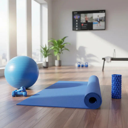 Colchoneta Pilates + Pelota 65cm + Rolo + Banda + Mancuerna Surtido