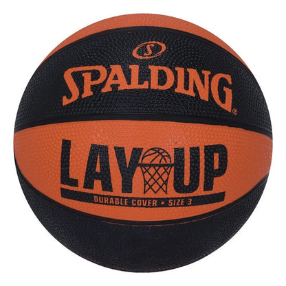 Minipelota De Baloncesto Spalding Lay Up, Goma, Color Naranja