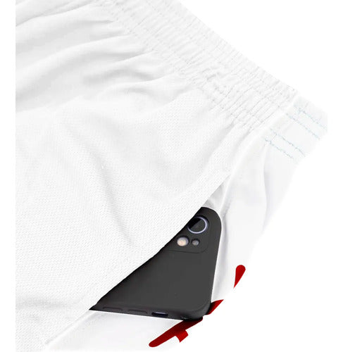 Short Básquetbol Penalty 3x3 Pro Hombre Dry One Blanco L
