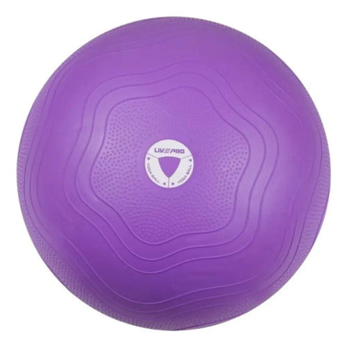Pelota Pilates Fitball Pro 55cm Livepro Violeta
