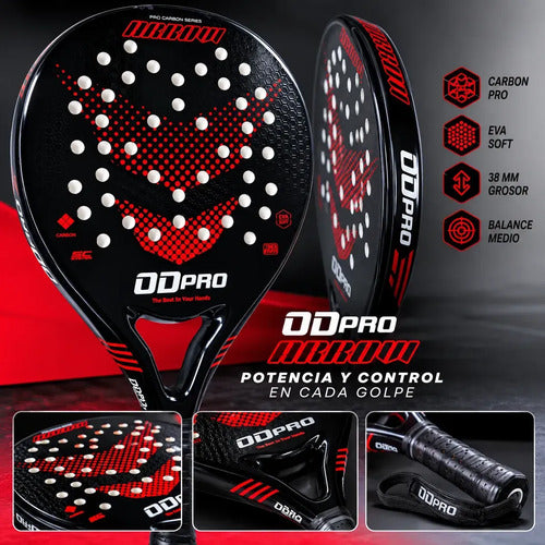 Paleta De Pádel Odpro Arrow Mmsports Negro
