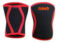 Rodillera Neopreno 7mm Crossfit Pesas Gym Reforzadas Rhino Color Rojo/negro L