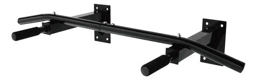 Barra De Dominadas De Pared 92x52 Cm Acero Reforzado-livepro Negro