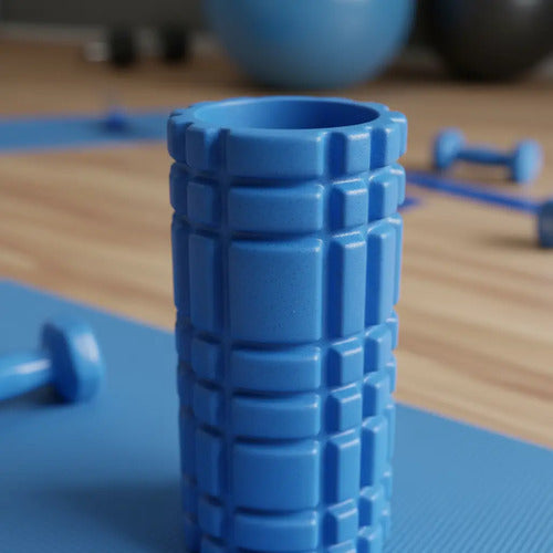 Colchoneta Pilates + Pelota 65cm + Rolo + Banda + Mancuerna Surtido