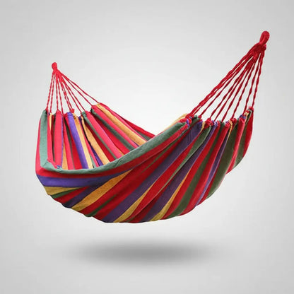 Hamaca Paraguaya 1 Plaza De Algodón + Bolso Incluido Multicolor Líneas