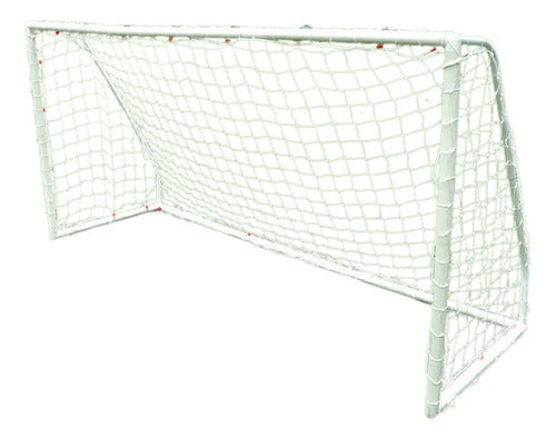 Par De Redes Para Mini Arco De Fútbol 80x50cm Gismar Blanco