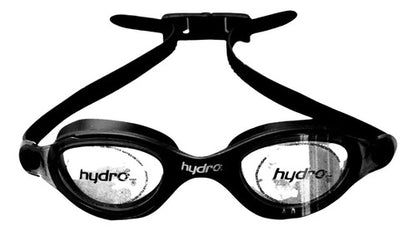 Antiparras Hydro Unibody + Tapones Lente Natacion Antifog Uv Color Negro