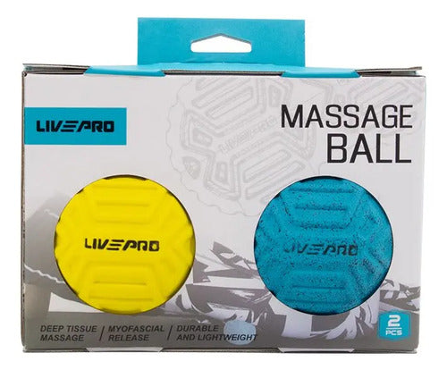 Pelotas Masajeadora Rehabilitacion Pilates Yoga - Livepro Amarillo