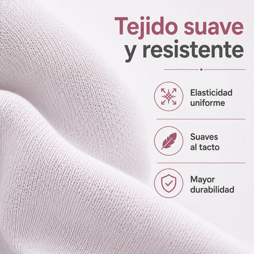 Media Ballet Danza Clásica Lycra Infantil Adulto Calidad Blanco Lisa S