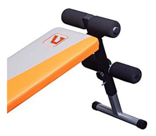 Banco De Pecho Multifuncional Liveup Naranja