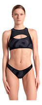Bikini Traje De Baño Dama Asphalt Natación - Arena Negro Lisa Xl