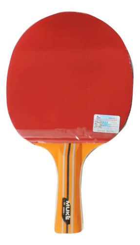 Paleta De Ping Pong 2 Estrella C/funda - Muke Rojo Cs (chino)