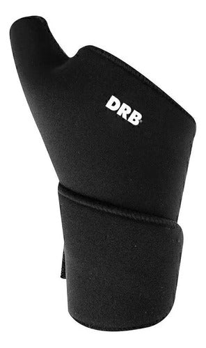 Muñequera Neopreno Boomerang Drb Color Negro Negro Único