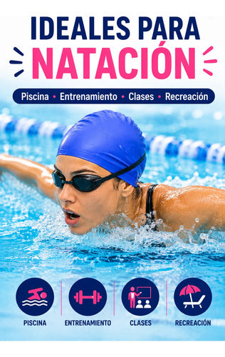 Pack X10 Gorras Natación Silicona Colores Surtidos Piscina Surtido Adulto