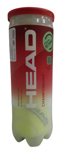Tubo X3 Pelotas Head Championship Tenis Padel Mmsports Amarillo