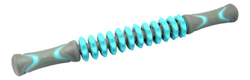 Rollo Manual Stick Rodillo Masajes Músculos - Livepro Gris