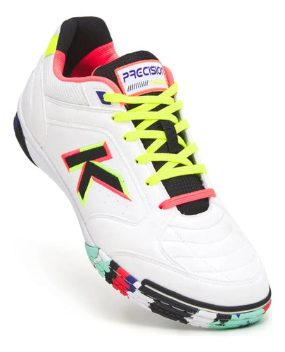 Calzado Kelme Precision Futsal White Black Mmsports