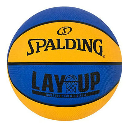 Balón De Baloncesto Spalding Lay-up Mini Outdoor 22 Blue-orange Azul