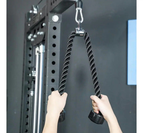 Cuerda Para Tríceps Liveup - Nylon Con Agarre De Poliuretano