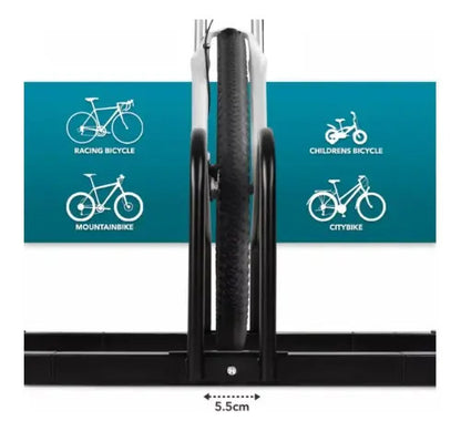 Soporte Zuba T039a 2 Bicicletas Pared 68x33 Cm Negro