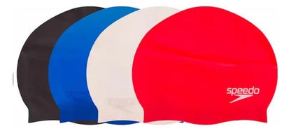 Gorro Gorra Speedo Natacion Junior Infantil Plain Flat Sil Color Rojo Diseño De La Tela Liso Tamaño Unico