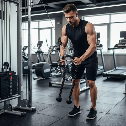 Cuerda Polea Para Triceps Doble Entrenamiento Pesas
