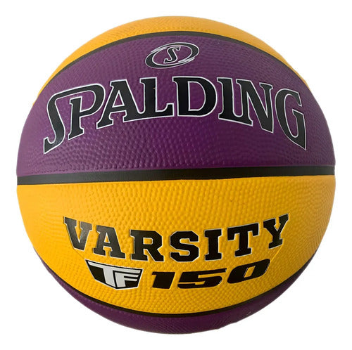 Pelota Básquet Spalding Varsity Violeta/ama N°7 Mmsports Amarillo