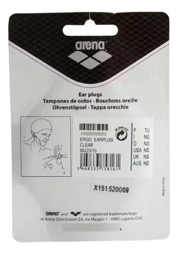 Tapones De Oído De Natación Arena Ergo Earplug