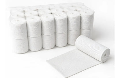 Pack X24 Vendas Semi Elásticas 5 Cm X 3 M Compresión Blanca Blanco
