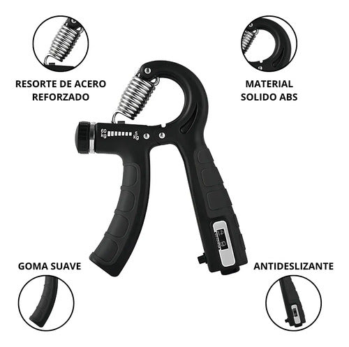 Hand Grip Ejercitador De Manos - K'nex Negro