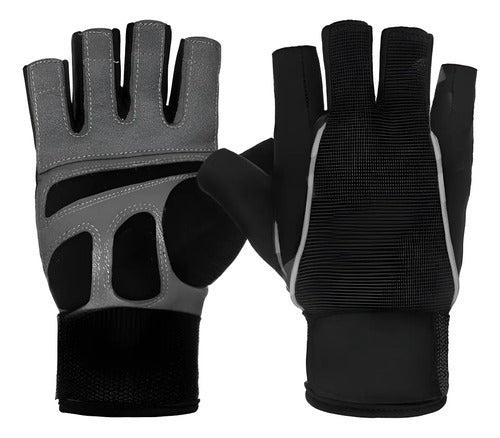 Guantes Para Pesas Crossfit Gym Negro - Rhino