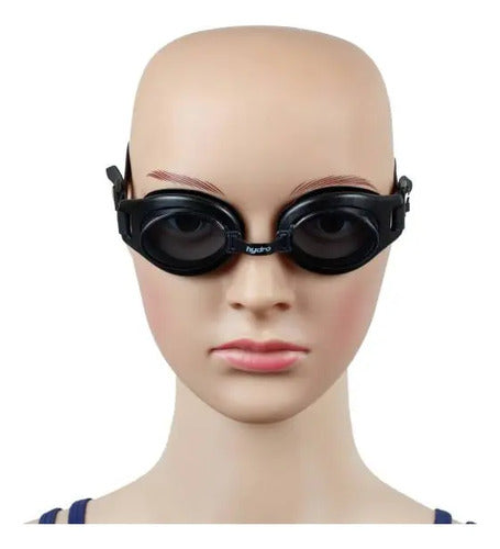 Lentes De Natación Hydro Unibody 2.0 Niño Niña- Azul Negro