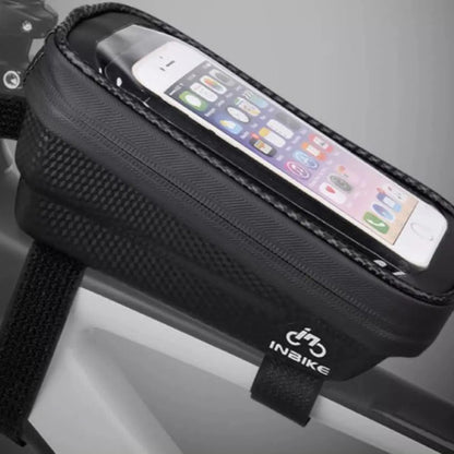 Bolso Celular Para Cuadro Bicicleta Impermeable - Inbike Negro