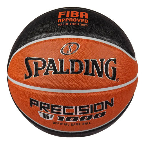 Pelota Basquet Fiba Spalding Precision Tf 1000 Indoor N°6 Naranja/negro