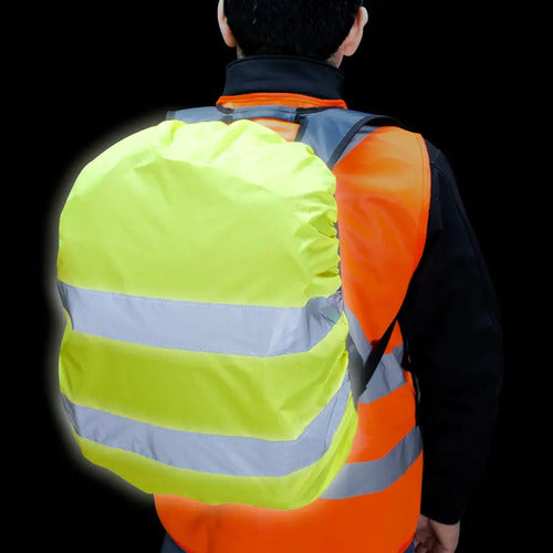 Cubre Mochila Impermeable Mmsports Amarillo