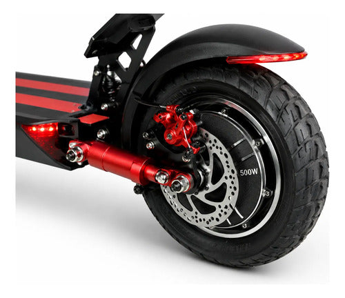 Monopatin Eléctrico Knex R10 Plegable Negro/rojo 36v*10.4ah Negro