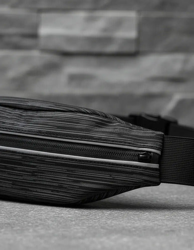 Riñonera Cint Expandible Running Deportiva-livepro Mmsports Negro Lisa