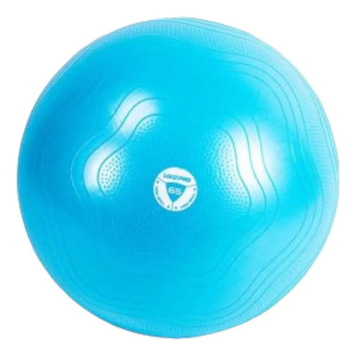 Live Pro Pelota Pilates Fitball 65 Cm Pvc Antideslizante Antiexplosión Soporta 150 Kg Celeste