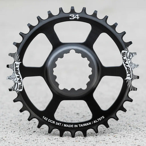 Monoplato Bicicleta 148mm 12 Velocidades Dcr148-34t - Sumart Negro