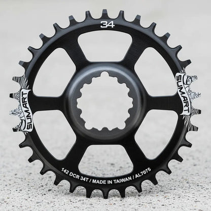 Monoplato Bicicleta 148mm 12 Velocidades Dcr148-34t - Sumart Negro