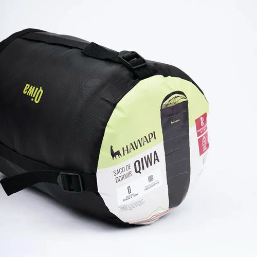 Bolsa De Dormir Hawapi Qiwa -5°c A 5°c Camping Individual Negro