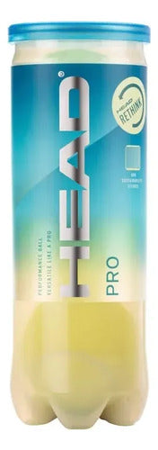 Tubo 3 Pelotas De Tenis Head Pro Amarillo