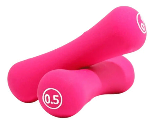 Set De 2 Mancuernas 5kg Recubiertas En Neopreno - Liveup